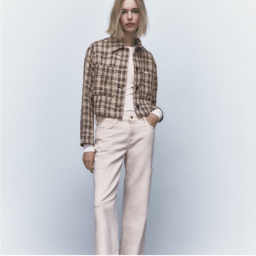 Zara - Tweed Cropped Jacket
